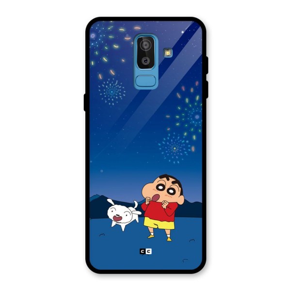 Festival Time Glass Back Case for Galaxy J8