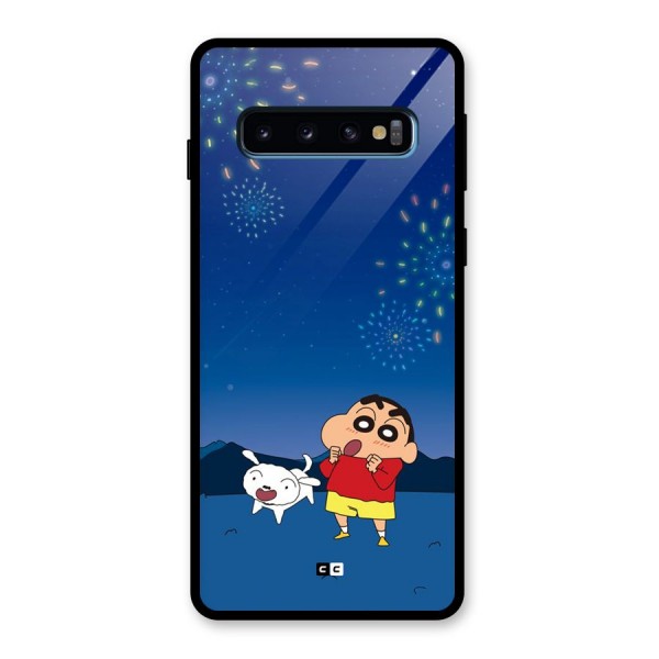 Festival Time Glass Back Case for Galaxy S10