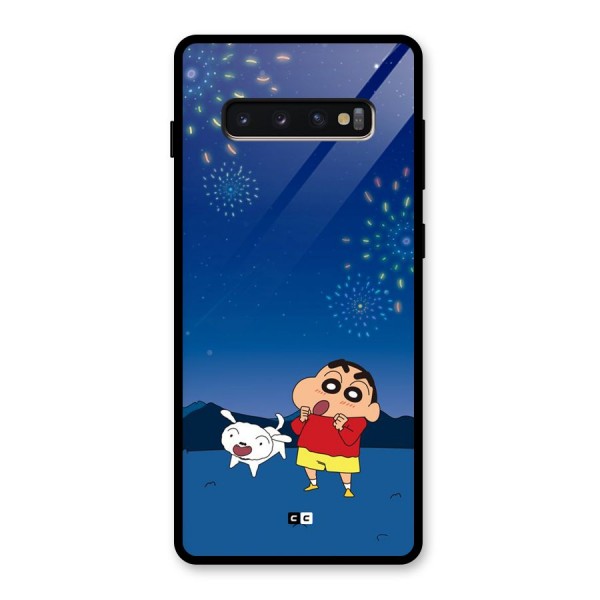 Festival Time Glass Back Case for Galaxy S10 Plus