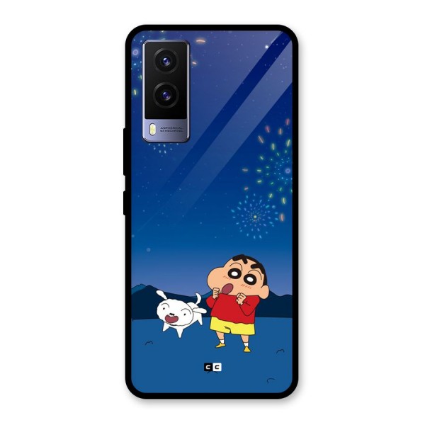 Festival Time Glass Back Case for Vivo V21e 5G