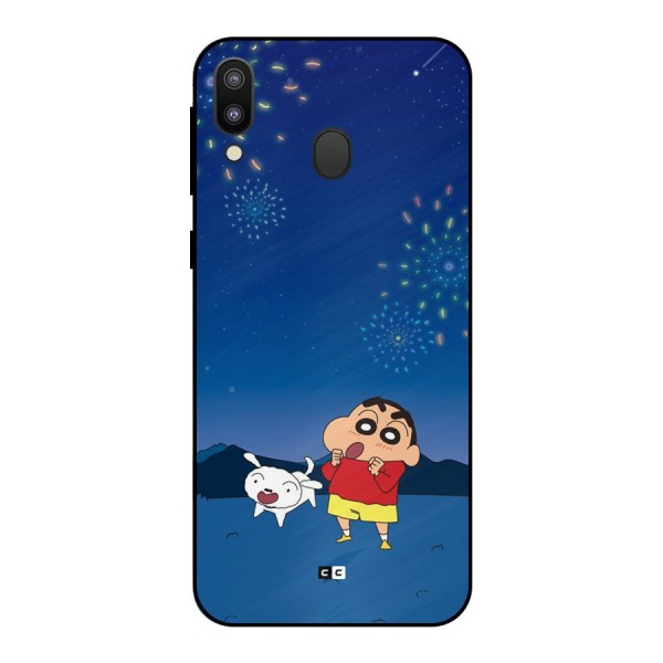 Festival Time Metal Back Case for Galaxy M20