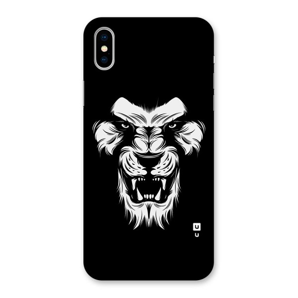 Fierce Lion Digital Art Back Case for iPhone XS