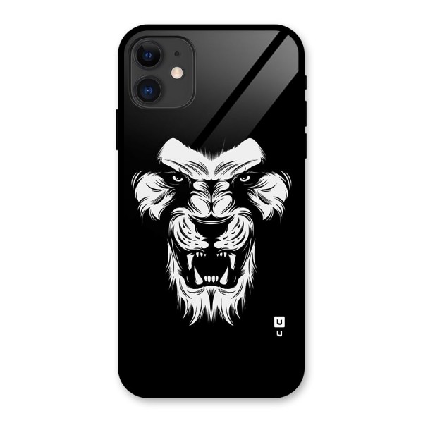 Fierce Lion Digital Art Glass Back Case for iPhone 11