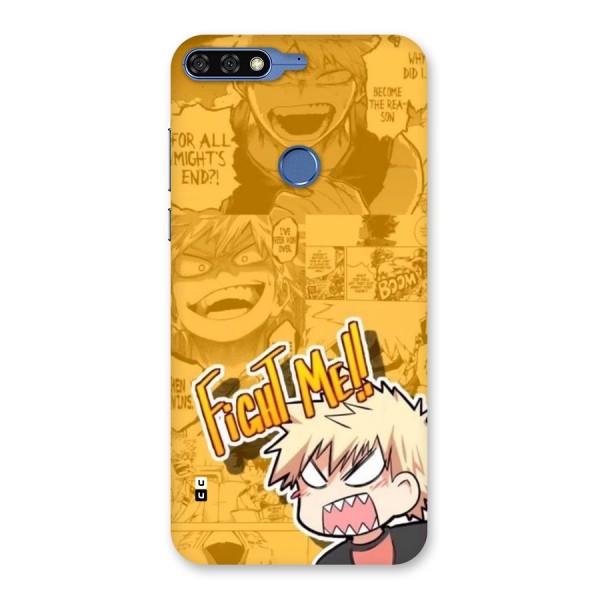 Fight Me Challenge Back Case for Honor 7C