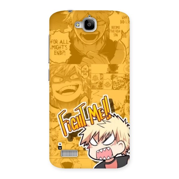 Fight Me Challenge Back Case for Honor Holly