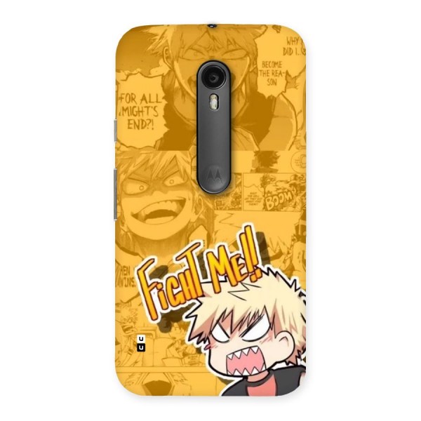 Fight Me Challenge Back Case for Moto G3