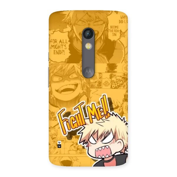 Fight Me Challenge Back Case for Moto X Play