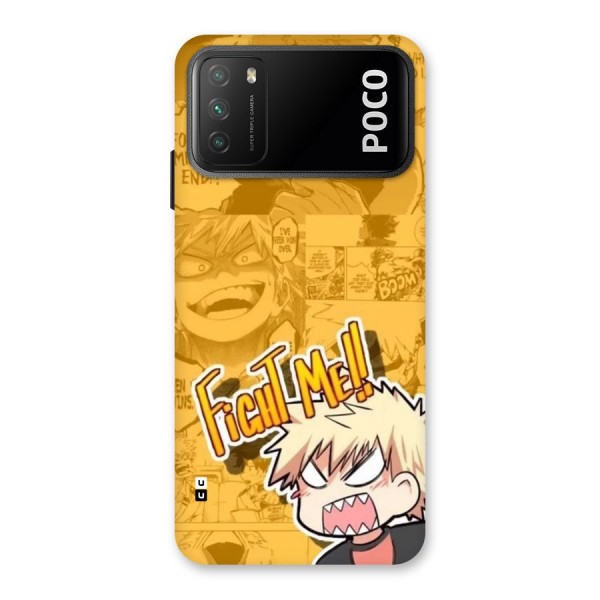 Fight Me Challenge Back Case for Poco M3