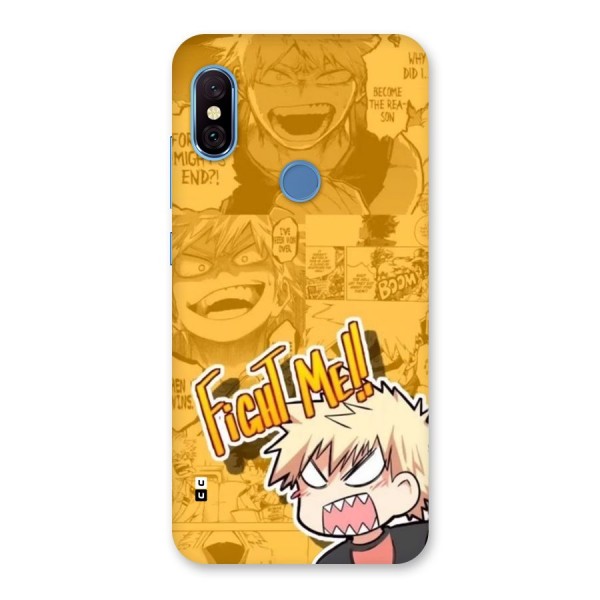 Fight Me Challenge Back Case for Redmi Note 6 Pro