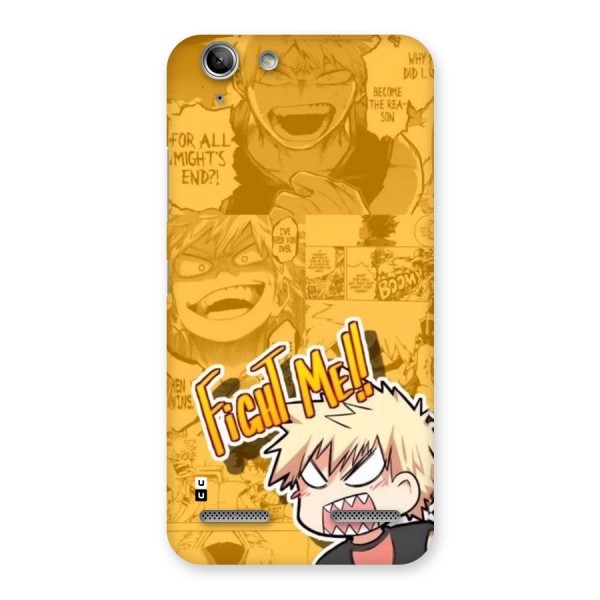 Fight Me Challenge Back Case for Vibe K5 Plus