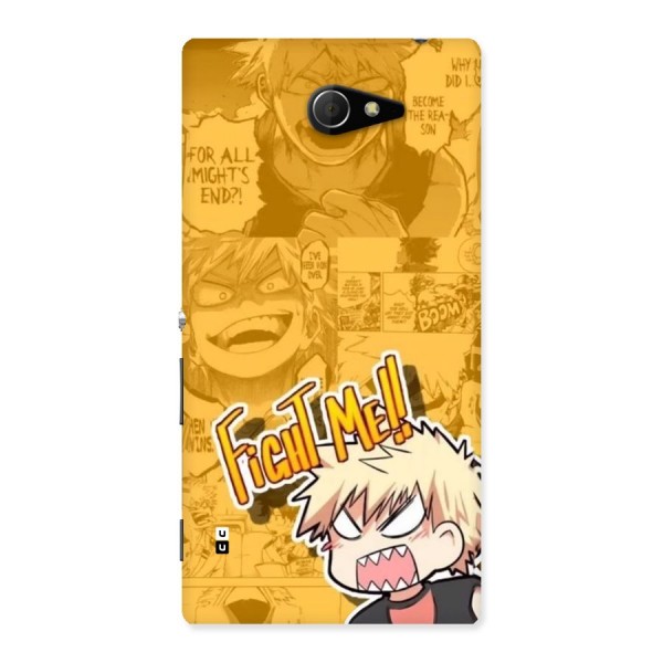 Fight Me Challenge Back Case for Xperia M2