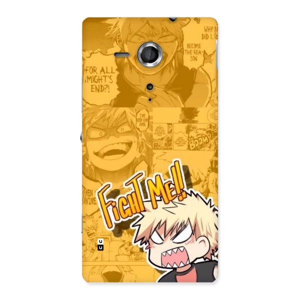 Fight Me Challenge Back Case for Xperia Sp