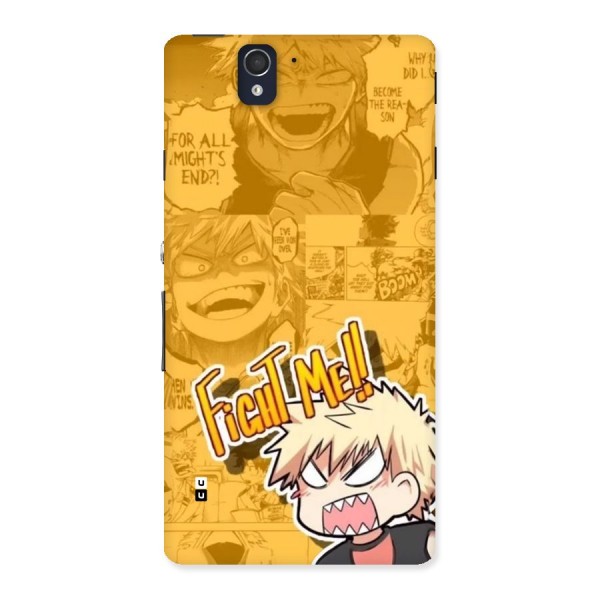Fight Me Challenge Back Case for Xperia Z