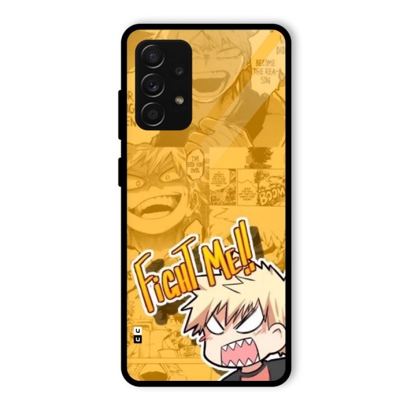 Fight Me Challenge Glass Back Case for Galaxy A53 5G