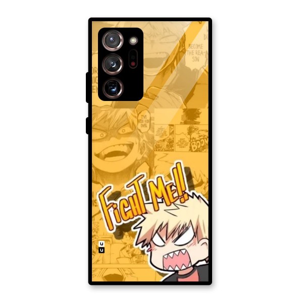 Fight Me Challenge Glass Back Case for Galaxy Note 20 Ultra