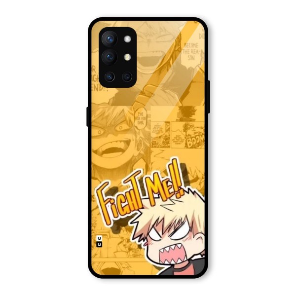 Fight Me Challenge Glass Back Case for OnePlus 9R
