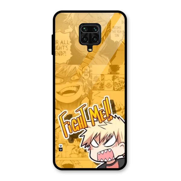 Fight Me Challenge Glass Back Case for Poco M2 Pro