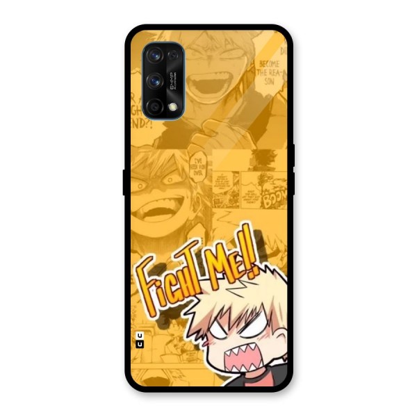 Fight Me Challenge Glass Back Case for Realme 7 Pro