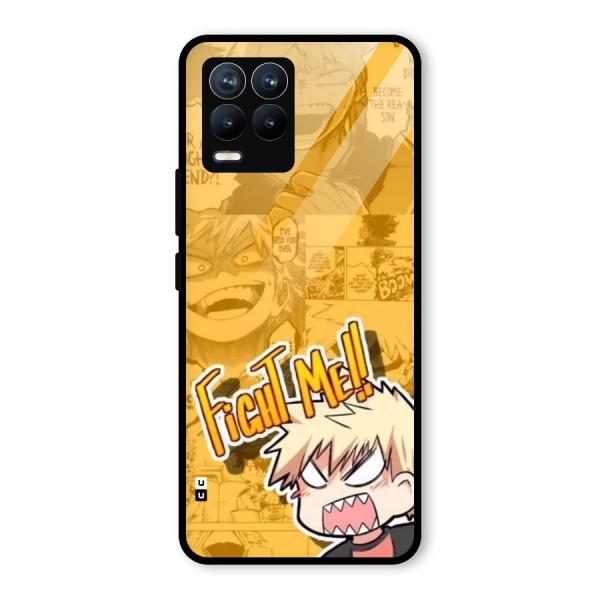 Fight Me Challenge Glass Back Case for Realme 8