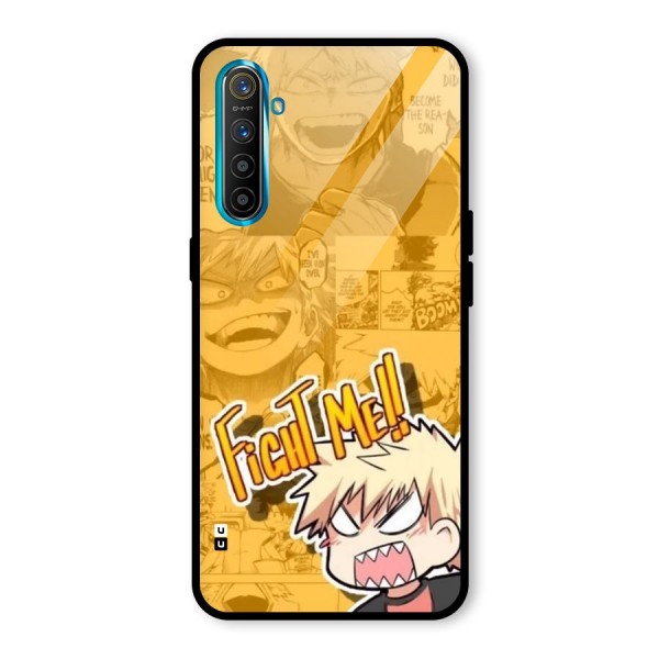 Fight Me Challenge Glass Back Case for Realme X2