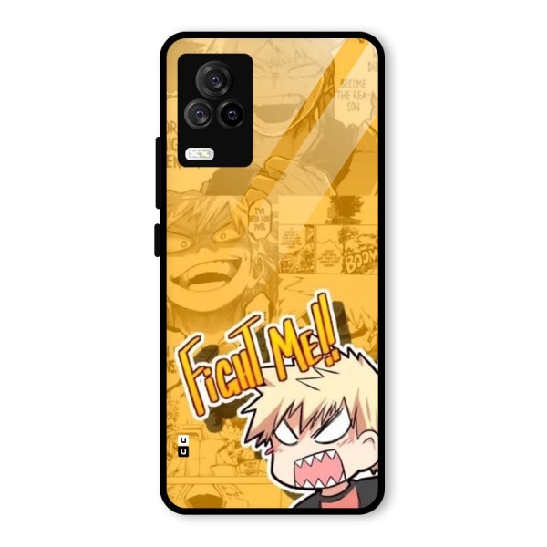 Fight Me Challenge Glass Back Case for Vivo iQOO 7 Legend 5G