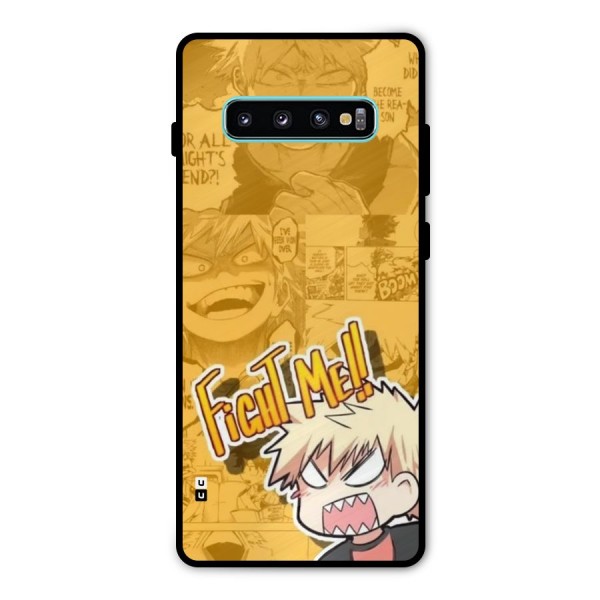 Fight Me Challenge Metal Back Case for Galaxy S10 Plus