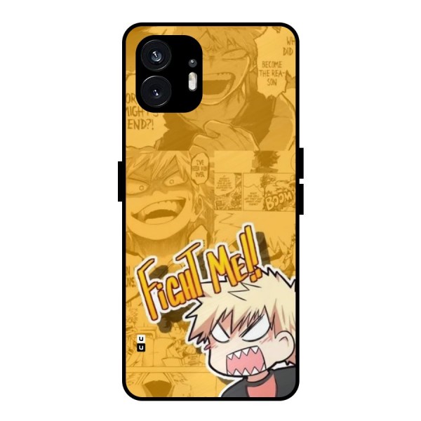 Fight Me Challenge Metal Back Case for Nothing Phone 2