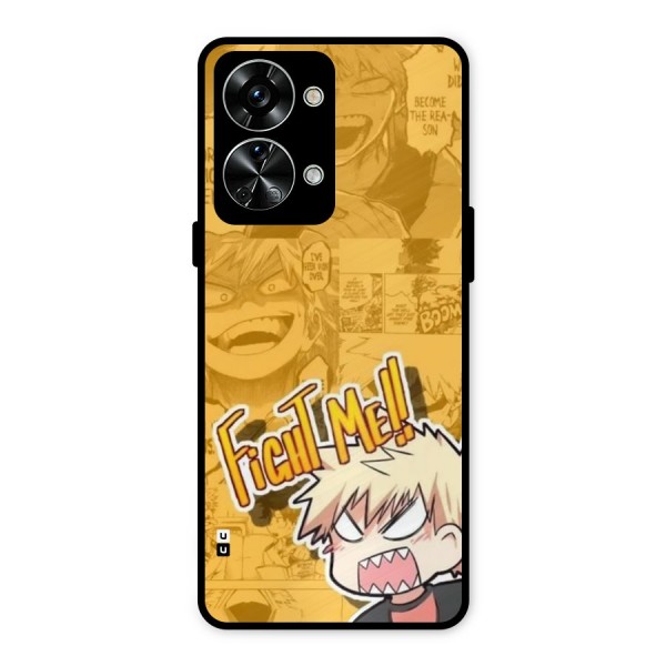 Fight Me Challenge Metal Back Case for OnePlus Nord 2T