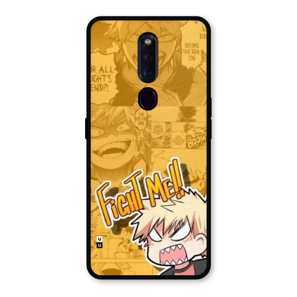 Fight Me Challenge Metal Back Case for Oppo F11 Pro