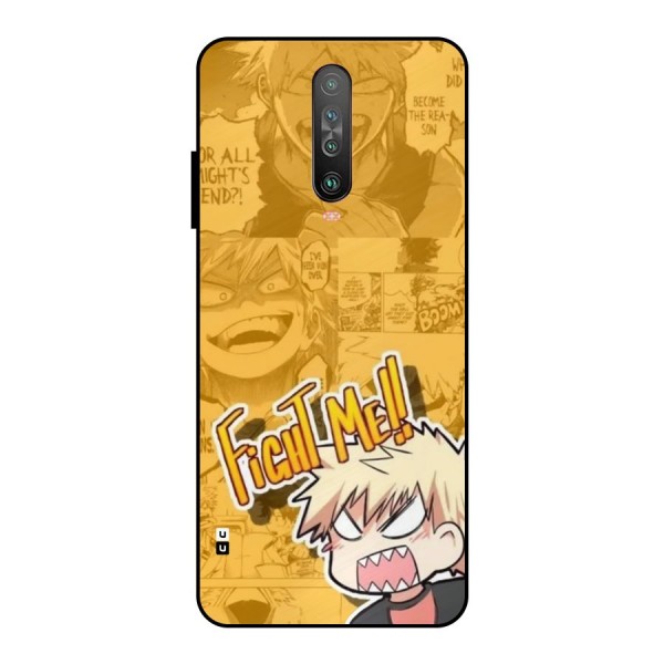 Fight Me Challenge Metal Back Case for Poco X2