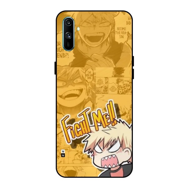 Fight Me Challenge Metal Back Case for Realme C3