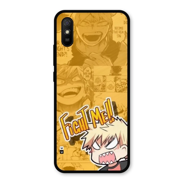 Fight Me Challenge Metal Back Case for Redmi 9a
