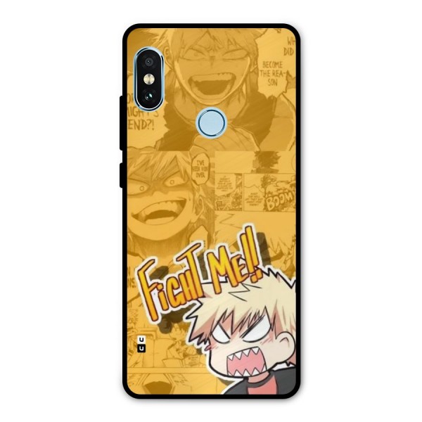 Fight Me Challenge Metal Back Case for Redmi Note 5 Pro
