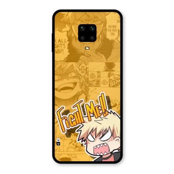 Fight Me Challenge Metal Back Case for Redmi Note 9 Pro Max