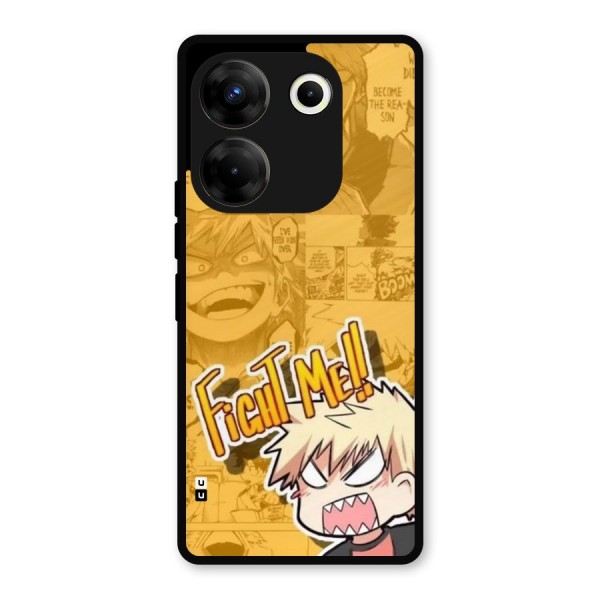 Fight Me Challenge Metal Back Case for Tecno Camon 20