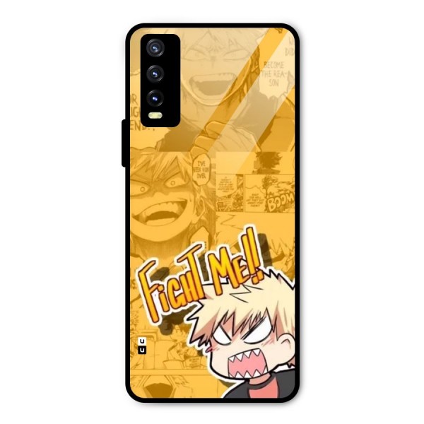 Fight Me Challenge Metal Back Case for Vivo Y20i