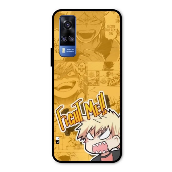 Fight Me Challenge Metal Back Case for Vivo Y51A