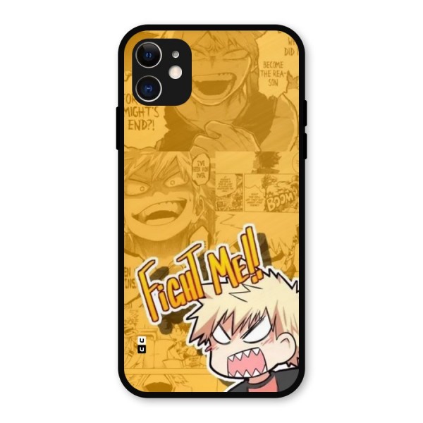 Fight Me Challenge Metal Back Case for iPhone 11