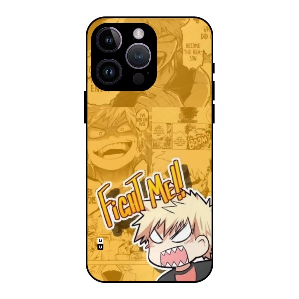 Fight Me Challenge Metal Back Case for iPhone 14 Pro Max