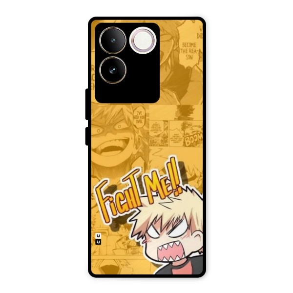 Fight Me Challenge Metal Back Case for iQOO Z7 Pro
