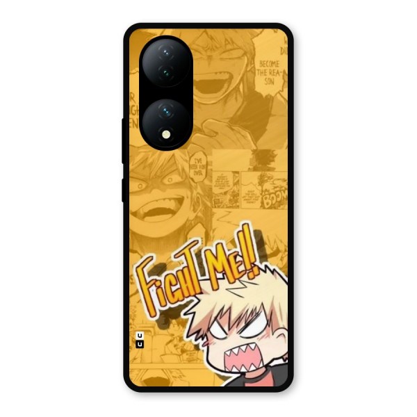 Fight Me Challenge Metal Back Case for iQOO Z7s