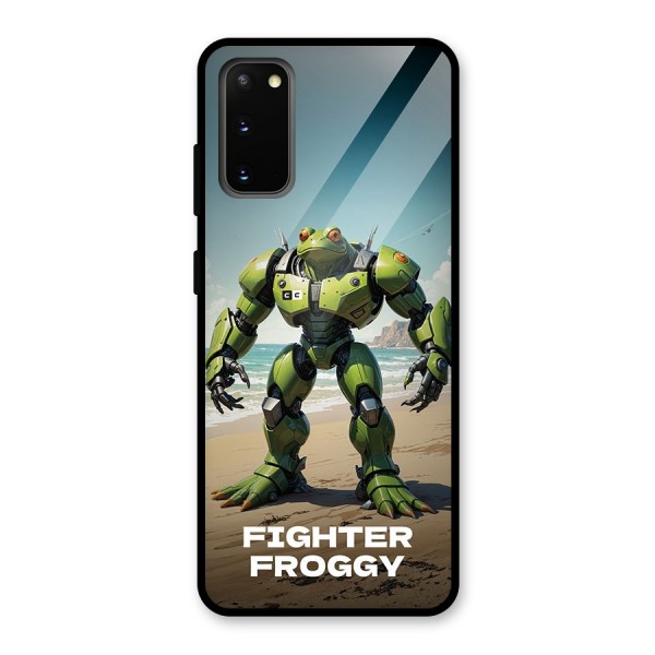 Fighter Froggy Glass Back Case for Galaxy S20