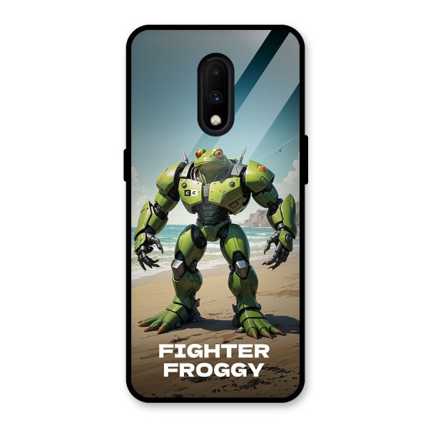 Fighter Froggy Glass Back Case for OnePlus 7