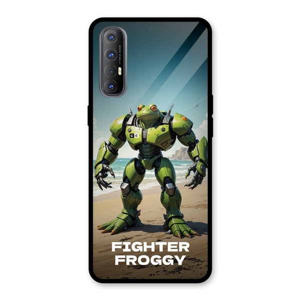 Fighter Froggy Glass Back Case for Oppo Reno3 Pro