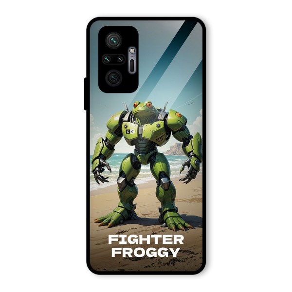 Fighter Froggy Glass Back Case for Redmi Note 10 Pro Max