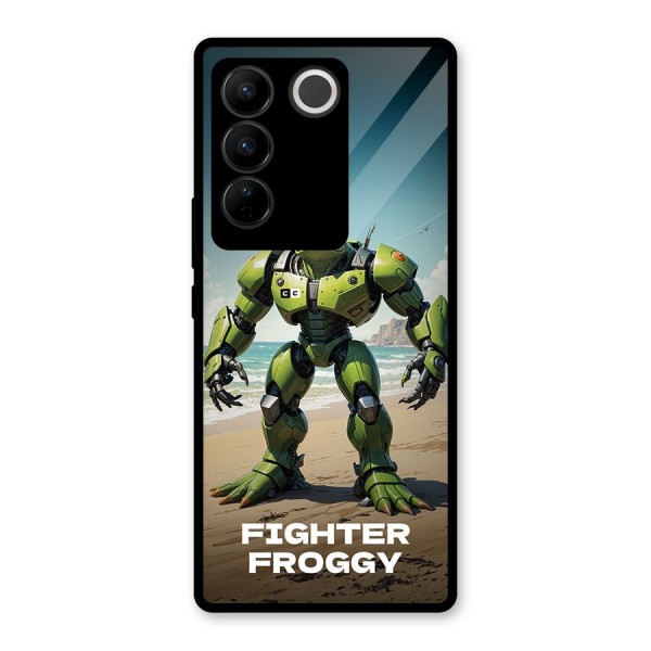 Fighter Froggy Glass Back Case for Vivo V27