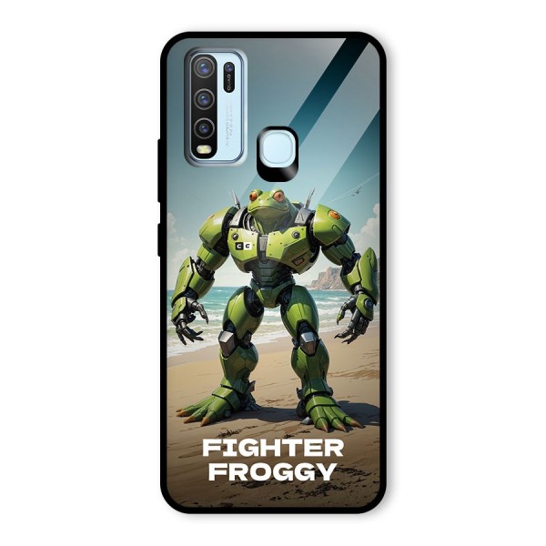 Fighter Froggy Glass Back Case for Vivo Y30