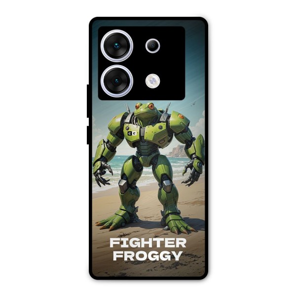Fighter Froggy Metal Back Case for Infinix Zero 30 5G