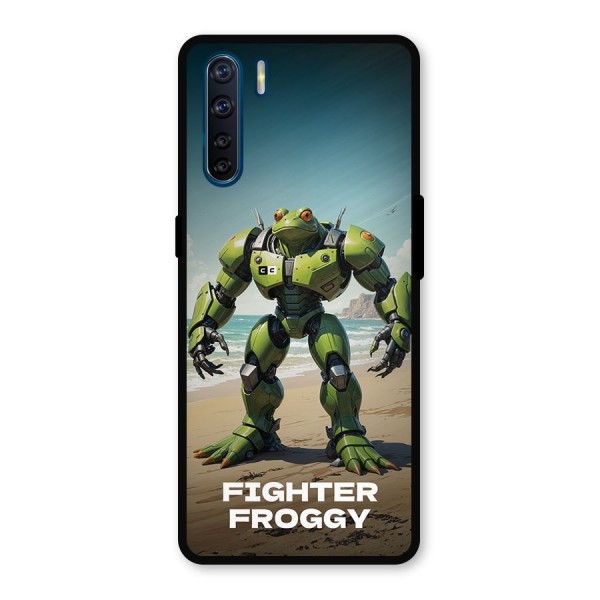 Fighter Froggy Metal Back Case for Oppo F15
