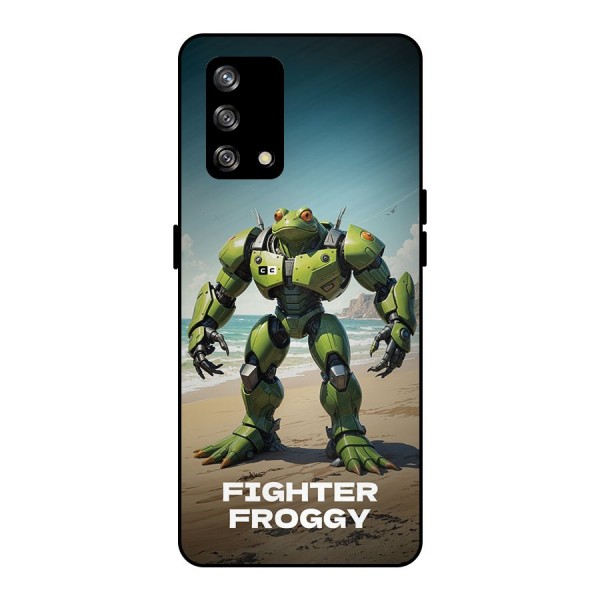 Fighter Froggy Metal Back Case for Oppo F19s